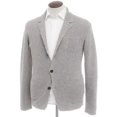 【中古】ロベルトコリーナ ROBERTO COLLINA コットンニット ジャケット型カーディガン メランジグレー【サイズ50】【メンズ】のサムネイル