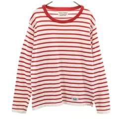 The Guilty Parties ギルティーパーティーズ 日本製 ボーダー柄 長袖 ニット M ホワイト ワコマリア メンズ 古着