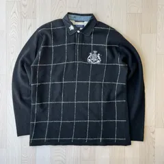 McGregor マックレガー 黒 ブラック チェック柄 ウール ニット セーター