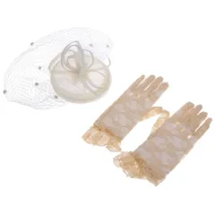 Free Size_アイボリー [ルボナリエ] トーク帽 ブライダル 帽子 カクテルハット ヘッドドレス トーク帽 ウェディング ヘッドドレス チュール ヘッドドレス ハット ドレス 帽子 礼装帽子 フォーマル ハット ヘッドドレス 帽子 チュール 手袋 フォ