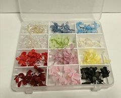 プリザーブドフラワー 紫陽花10色セット カーリースモーク2色 ケース付 No1