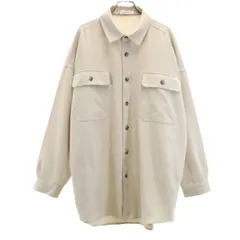niko and... ニコアンド 長袖 ビッグ シャツ グレージュ レディース 古着