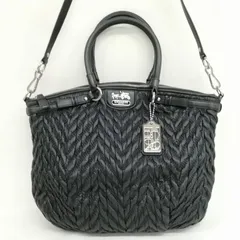 コーチ COACH 18634 マディソン キルテッド ギャザー 2way ハンドバッグ ショルダーバッグ ブラック