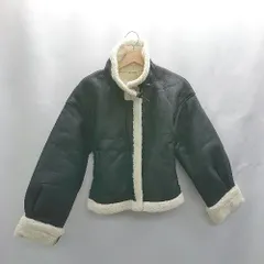 ◇ Θ nui nullu ヌイ ヌル 2WAYショートB-3 長袖 ムートン ジャケット サイズ FREE ブラック系 レディース E  【1502030040425】