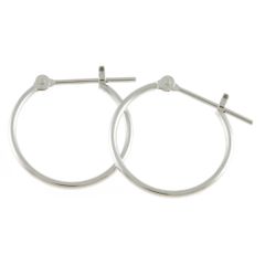 ピアス フープ パイプ K14ホワイトゴールド  新品