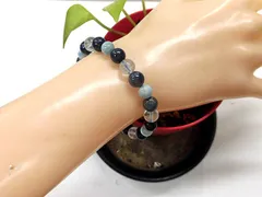 天然石 ラリマー(ペクトライト)ブレスレット 内周18.2cm  　　250720282