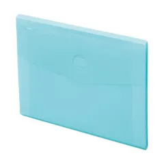 (まとめ）リヒトラブ soeruスリムドキュメントファイル（ヨコ型） A4 6ポケット アイスブルー A-8700-14 1冊〔×30セット〕