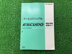 スズキ　エスクード（ESCUD）サービスマニュアル