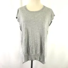 VICKY【ビッキー】ショートスリーブ/カットソー【2/レディースM/シルバー/silver】ラメ/ノースリーブ/半袖Tシャツ/Tops/Shirt◆BJ071-jのサムネイル