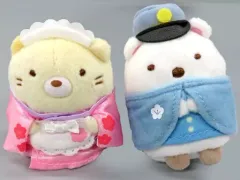 【中古】ぬいぐるみ しろくま＆ねこ てのりぬいぐるみセット すみっコぐらしコレクション 「すみっコぐらし」 すみっコぐらしshop東京駅店限定
