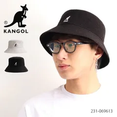 【KANGOL】231-069613 BERMUDA BUCKET ロゴ バケット ハット 帽子 ユニセックス ストリート パイル素材