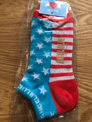 新品♥可愛い靴下 スニーカーソックス アメリカン 20~22/23~25cm