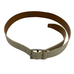 マーガレット・ハウエル　MHL　レザーベルト　アイボリー　イングランド製　新品 margaret-howell-universal-y00-