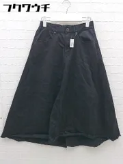 ◇ merlot メルロー ウエストゴム ロング フレア スカート サイズM ブラック レディース 【中古】 【1002802462023】のサムネイル