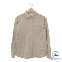 【訳アリ】MUJI 無印良品 トップス シャツ 胸ポケット シンプル 長袖 レディース グレー M 901-14042 送料無料 古着