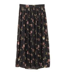 CLANE｜クラネ Fall Flower Pleats Skirt フラワー プリーツ ロングスカート