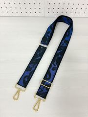 ハンドメイド＊ショルダーストラップ ジャガード青(897)