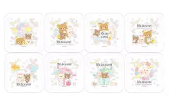 【中古】皿・ボウル イエロー にこにこHappy for you クリアプレート8枚セット 「リラックマ」