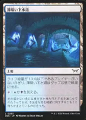 【中古】マジックザギャザリング 0263[L]：【DSK】薄暗い下水道/Murky Sewer