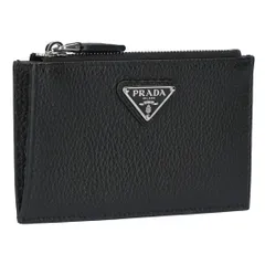 プラダ PRADA コインケース 小銭入れ カードケース フラグメントケース VIT.DAINO TRIAN ヴィッテロ ダイノ 2MC086 2E54 F0002 NERO 【お取り寄せ】