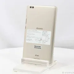 中古品〕 dtab compact 32GB ゴールド d-02K docomo【258