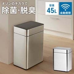 シンプルヒューマン ゴミ箱 45ml ツヤ消しステンレス(ブラスチックフタ