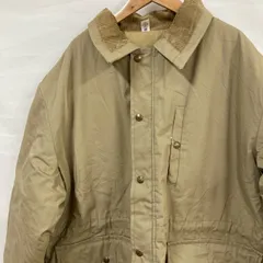 A554 アメリカ古着 48 REG USA製 コーデュロイ襟 ワークジャケット ベージュ メンズ