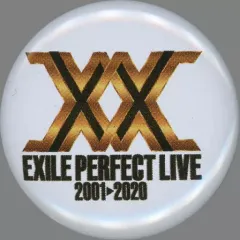 【中古】バッジ・ピンズ EXILE/ライブロゴ・背景：白 缶バッジ 「EXILE PERFECT LIVE 2001-2020」