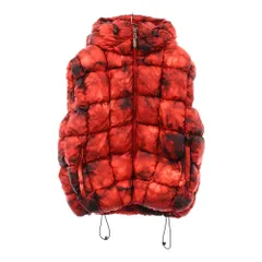 DIESEL (ディーゼル) 23AW W-Ralla-SL Jacket タイダイ柄 ダウンベストフーディ レッド A09520