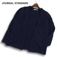 22AW★ JOURNAL STANDARD ジャーナルスタンダード 通年 幾何学模様 総柄 ニット カーディガン 羽織り Sz.M メンズ ネイビー