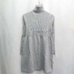 ◇ ⊇ ◎ ●美品● C・O・T・E コート タートルネック ニット 長袖 ひざ丈 ワンピース サイズ表記なし グレー レディース E  【1502060044936】のサムネイル