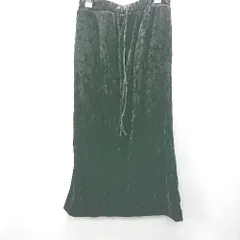 ◇ ⊇ Mila Owen ミラ オーウェン ベロア ロング タイト スカート サイズ0 ブラック レディース E  【1409240006220】