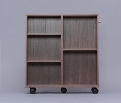 USED/パンチングメタル×天然木 ワゴンラック 北欧 ナチュラル - メルカリ