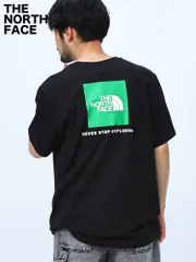 THE NORTH FACE (ザ ノースフェイス) BOXプリント クルーネック 半袖 Tシャツ M S/S REDBOX TEE NF0A87NP Ｂ柄グリーン