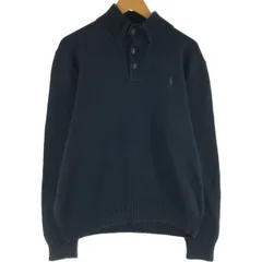 古着 ラルフローレン Ralph Lauren POLO by Ralph Lauren コットンニットハーフボタンセーター メンズL相当/eaa455721