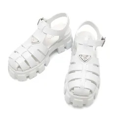 プラダ サンダル モノリス ラバー メンズサイズ6 2X3083 PRADA 靴 白