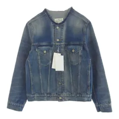 新品 44 22ss マルジェラ デニムノーカラージャケット 13270 Maison Margiela｜ノーカラーデニムジャケット