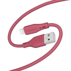 【 新品 未開封 】 OWLTECH シルキータッチでからまりにくい USB Type-A to Lightning ソフトシリコンケーブル ワインレッド [1m] OWL-CBSAL10-WR 未使用 送料無料