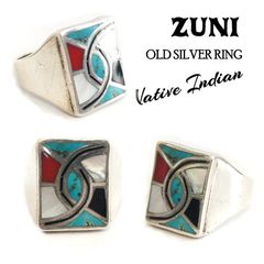 ビンテージ シルバーリング ZUNI族 ネイティブ インディアン サイズ 31 アンティーク アクセサリー ジュエリー