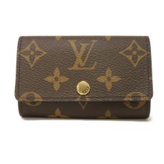 LOUIS VUITTON ルイ・ヴィトン ミュルティクレ 6 現行 LVロゴ フラワー 6連 ブラウン 新型 RFID ICチップ スナップボタン  モノグラム アルマニャック キーケース M62630