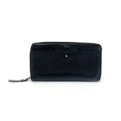 ケイトスペード Kate spade コブルヒル ボウ レイシー レザー 長財布 ラウンドファスナー PWRU3940 ロングウォレット レディース ブラック 中古 man26021