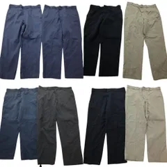 古着卸 まとめ売り ディッキーズ Dickies 874 ワーク パンツ 8枚セット (メンズ 40 /42 ) ブラック ネイビー カーキ 中古 古着 NB6349