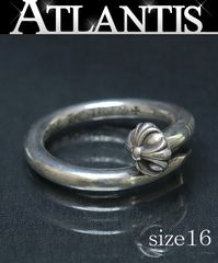 CHROME HEARTS 銀座店 クロムハーツ クロスボール ネイル リング 指輪 シルバー SV925 約16号 98440