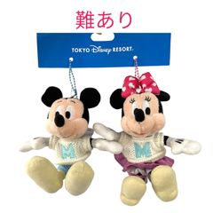 ⚠️難あり⚠️ディズニー なかよしくらぶ ミッキー＆ミニー ぬいぐるみバッジ ぬいば 東京ディズニーリゾート TDR