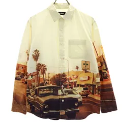 エクストララージ プリント 長袖 シャツ S イエロー系 XLARGE メンズ