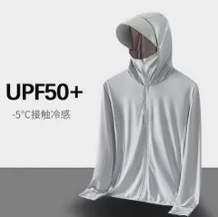 新品未使用 パーカー 接触冷感 日焼け止め服 ラッシュガード メンズ レディース UVカット UPF50+ ラッシュパーカー UVパーカー 紫外線対策 冷房対策 ライトアウター 涼しい 男女兼用
