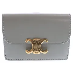 ⭐️美品⭐️　CELINE　フラグメントケース　カードホルダー　グレー セリーヌ コインカードホルダー レザー フラグメントケース