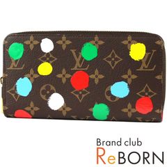 LOUIS VUITTON/ルイ ヴィトン　LV × YK ジッピー ウォレット（ラウンド長財布）　草間彌生 モノグラム ペインティッド ドット　ブラウン×マルチカラー　M81864【新品】