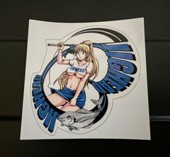 爆釣天使　アジングガール　ステッカー