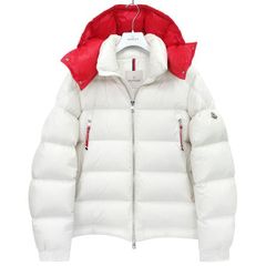【美品】 MONCLER モンクレール 22-23AW POIRIER ダウン ジャケット 国内正規品 サイズ2 ホワイト ロゴワッペン 47273
